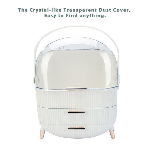 Makeup Case Cosmetic Organizer Portable Carry Storage Box Jewelry Drawer Holder - Lets Party