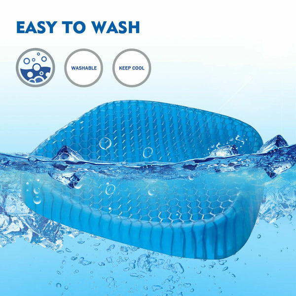 Gel Honeycomb Seat Cushion Flex Back Support Spine Breathable Protector Relief - Lets Party
