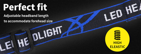 LED Outdoor Headlamp Camping Headlight Flashlight Head Torch Light Rechargeable - Lets Party