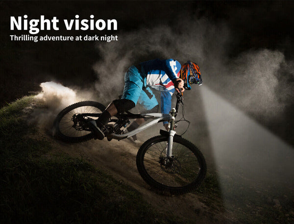 LED Outdoor Headlamp Camping Headlight Flashlight Head Torch Light Rechargeable - Lets Party