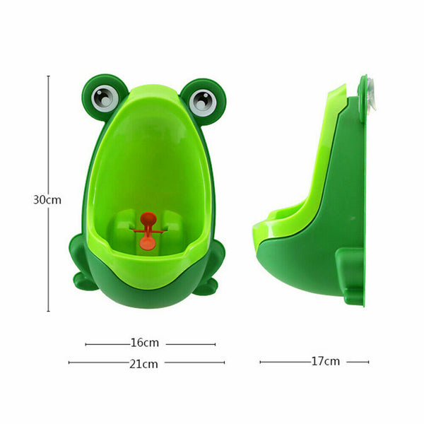 Kid Baby Potty Toilet Training Urinal Boys Pee Trainer Cute Frog Shaped Bathroom - Lets Party