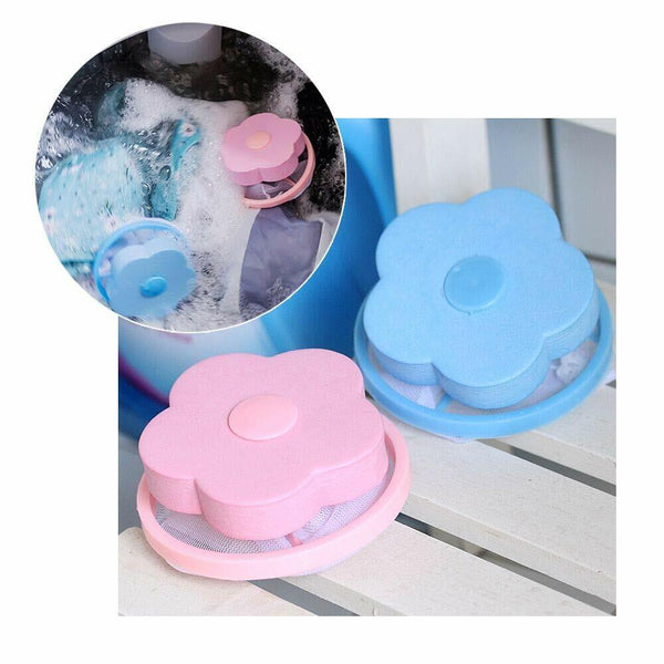 4 Pcs Floating Pet Fur Catcher Reusable Hair Remover Tool for Washing Machine Pp - Lets Party