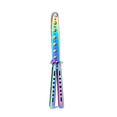 All Color Butterfly Blade Comb Metal Folding Practice Trainer Training Tool