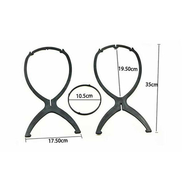 Stand Stable Wig Holder Durable Folding Hat Cap Display Tool Wig Hair AU - Lets Party