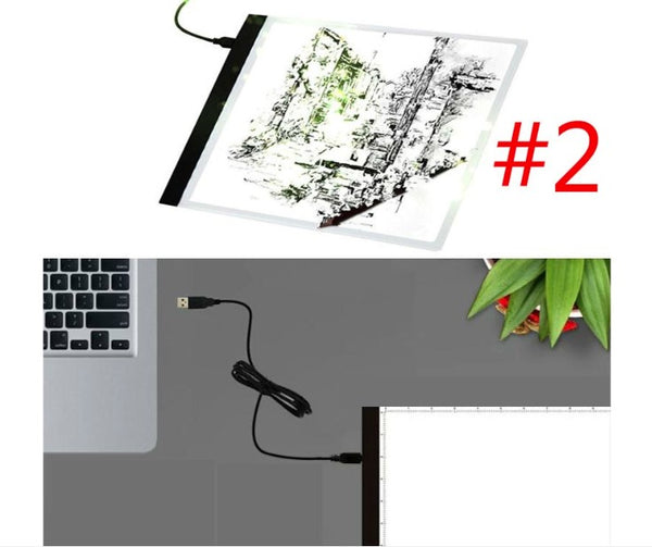 A4 Led Dimmable Tracing Light Box Drawing Board Art Design Pad Copy Lightbox - Lets Party