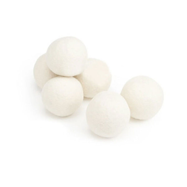 6X 100% Zealand Wool Dryer Balls Drying Fabric Softner Clothes 5/6/7/8cm - Lets Party