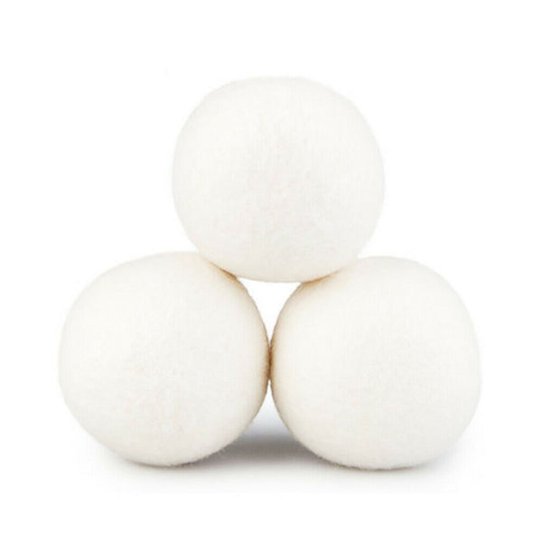 6X 100% Zealand Wool Dryer Balls Drying Fabric Softner Clothes 5/6/7/8cm - Lets Party