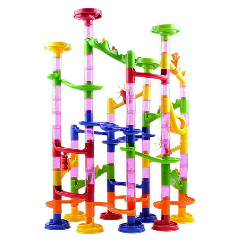 Marble Run Race Construction Maze Ball Track 105Pcs DIY Building Block Kids Toy - Lets Party