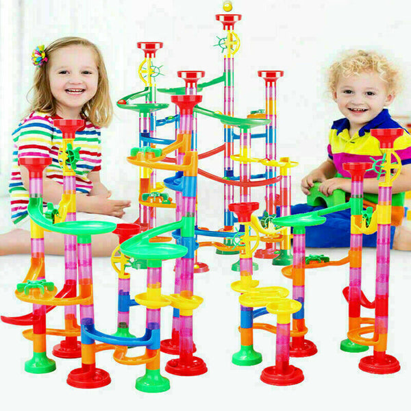 Marble Run Race Construction Maze Ball Track 105Pcs DIY Building Block Kids Toy - Lets Party