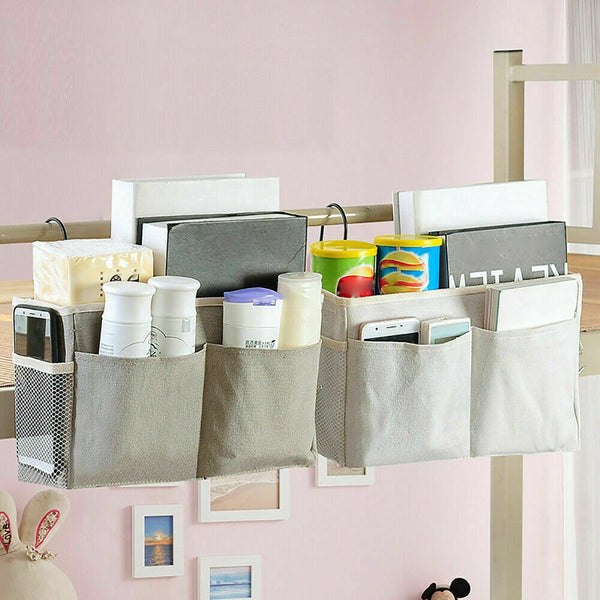 Bedside Caddy Hanging Storage Bed Holder Couch Organizer Container Bag Pocket AU - Lets Party