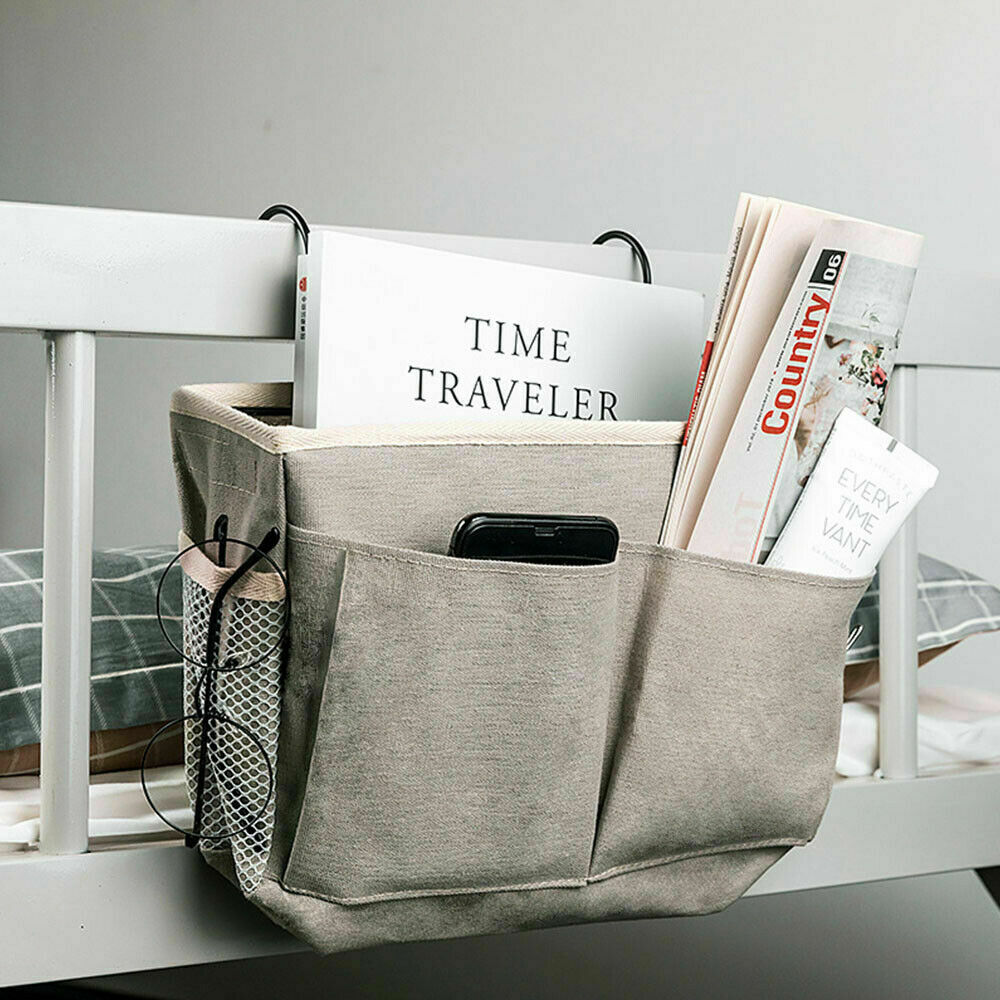 Bedside Caddy Hanging Storage Bed Holder Couch Organizer Container Bag Pocket AU - Lets Party