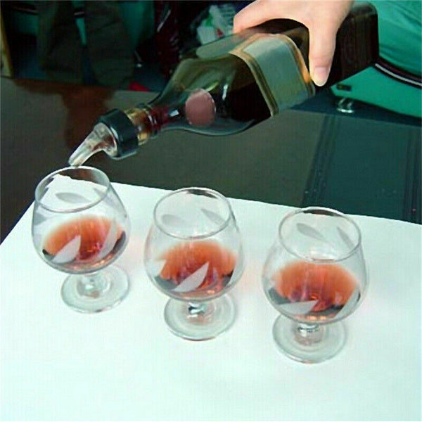 1x/6x Liquor 30ml Shot Bottle Pourer Dispenser Measure Wine Spirit Nip Barware - Lets Party