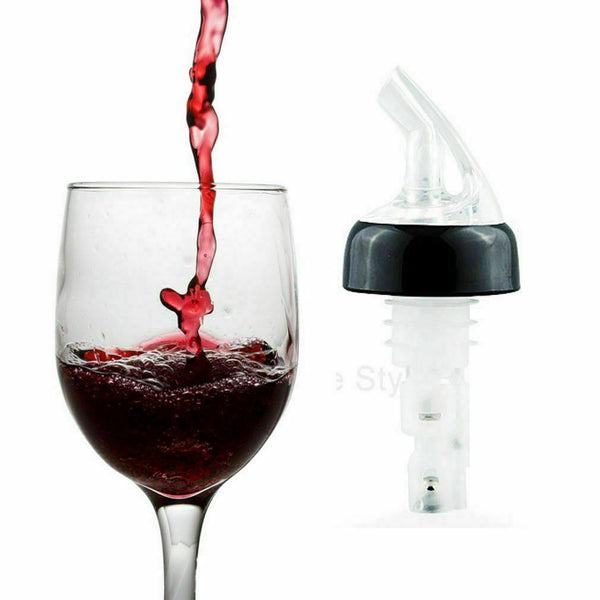 1x/6x Liquor 30ml Shot Bottle Pourer Dispenser Measure Wine Spirit Nip Barware - Lets Party