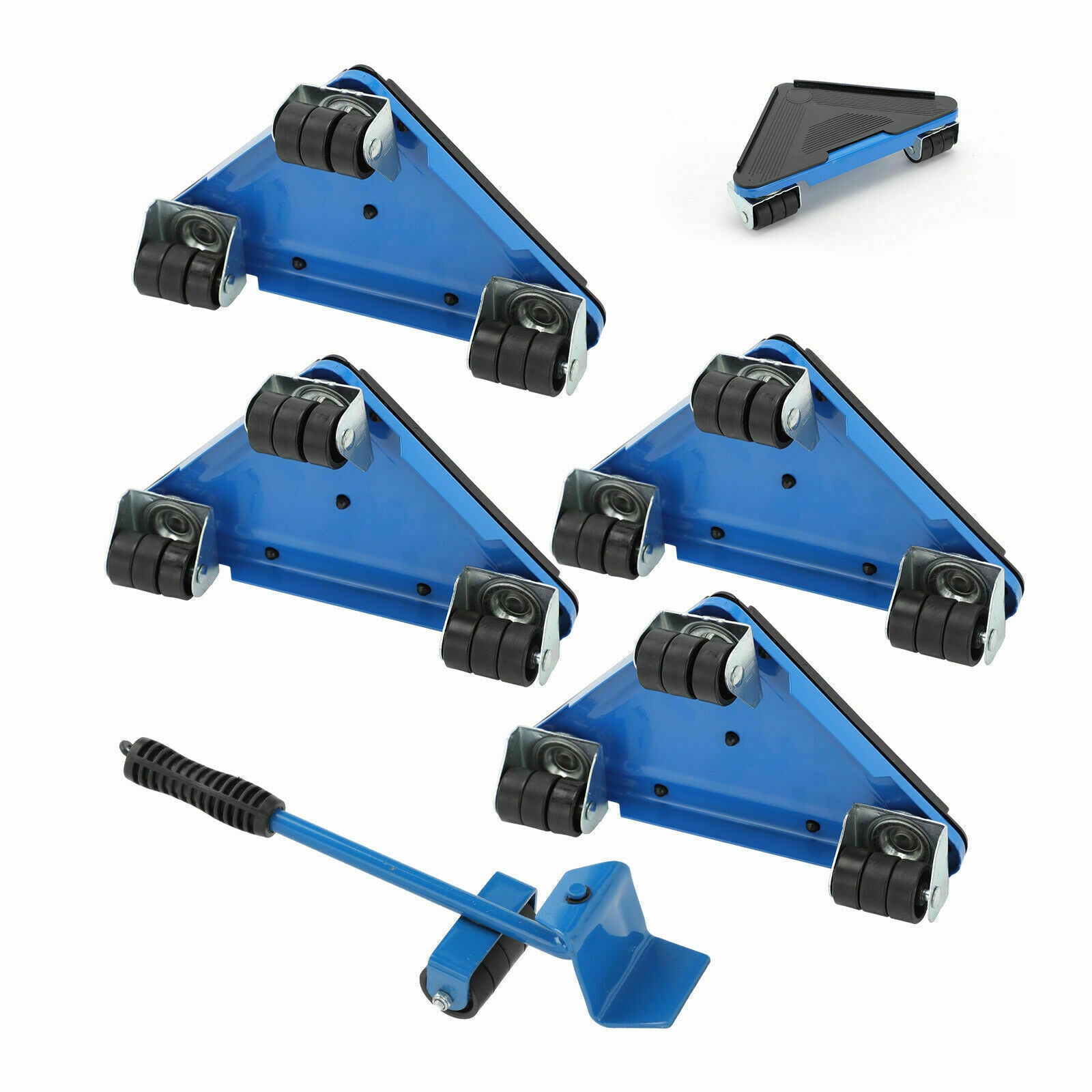 5pcs Furniture Slider Lifter Moves Wheels Mover Kit Home Moving Lifting System - Lets Party