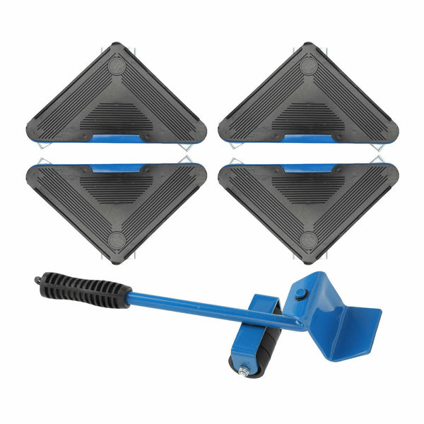 5pcs Furniture Slider Lifter Moves Wheels Mover Kit Home Moving Lifting System - Lets Party