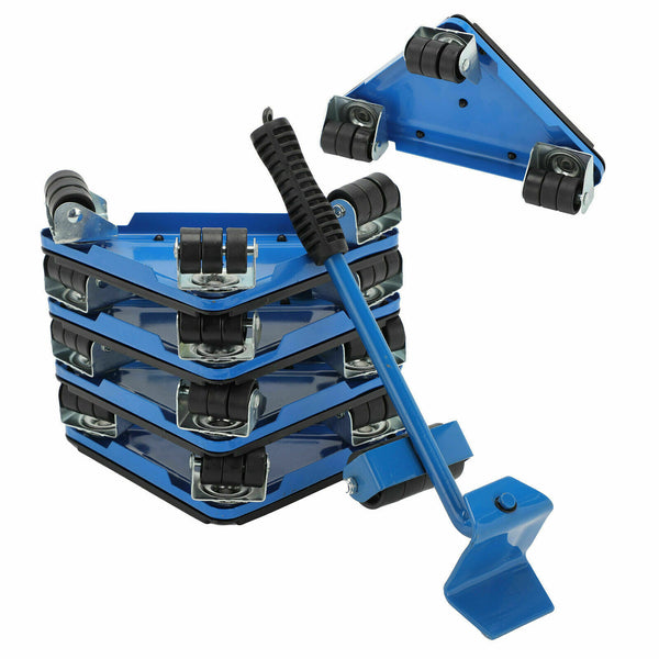 5pcs Furniture Slider Lifter Moves Wheels Mover Kit Home Moving Lifting System - Lets Party