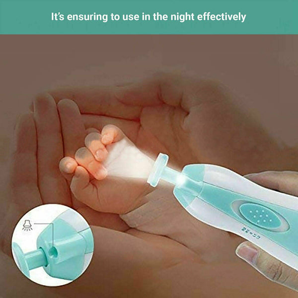 New Electric Baby Nail Trimmer Infant Newborn Safe Grinder Clipper Tools Set - Lets Party