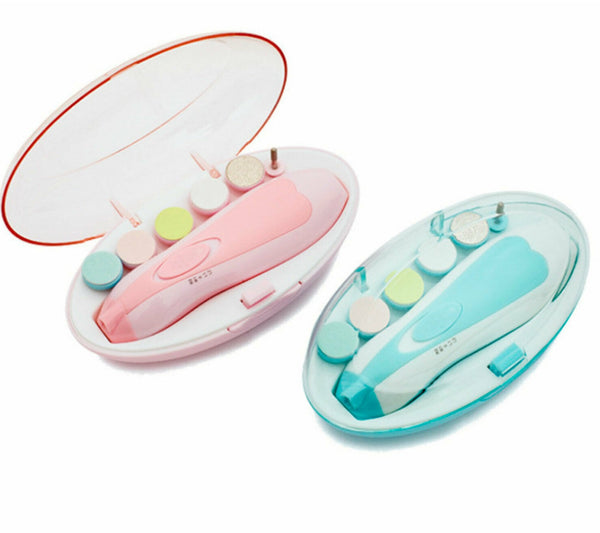New Electric Baby Nail Trimmer Infant Newborn Safe Grinder Clipper Tools Set - Lets Party