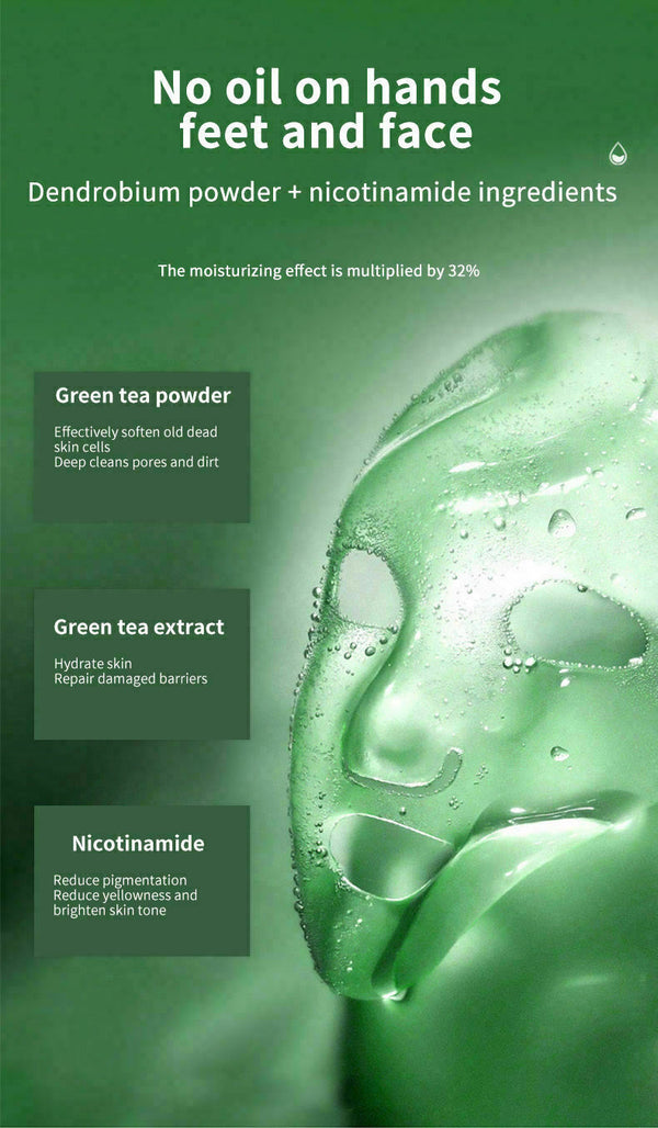 1x Green Tea Cleansing Mask Facial Stick Oil Acne Control Blackhead Deep Clean - Lets Party