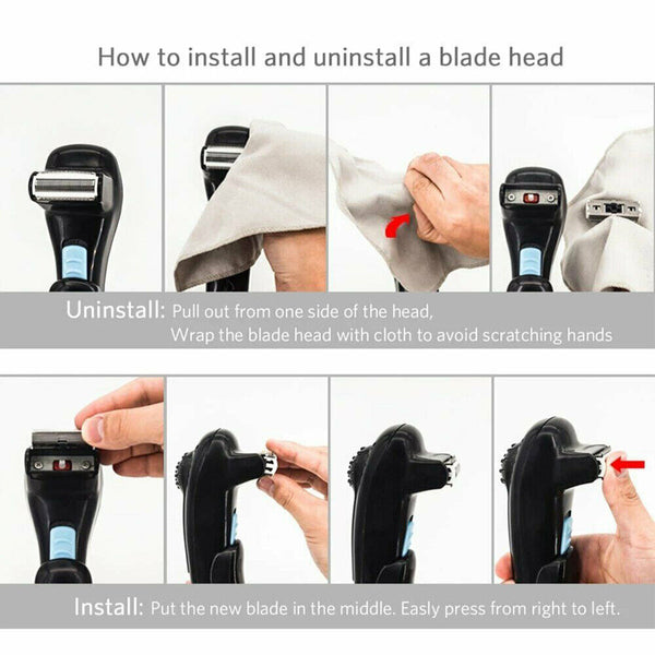 Professional Electric Back Hair Shaver Remover Clipper Shaving Trimmer Groomer - Lets Party