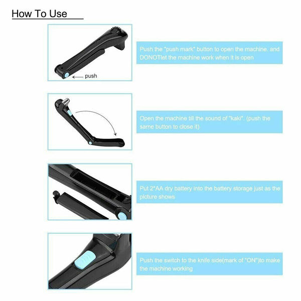Professional Electric Back Hair Shaver Remover Clipper Shaving Trimmer Groomer - Lets Party