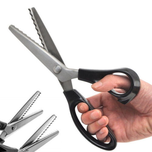 Dressmaking Pinking Shears Crafts Zig Zag Cut Serrated Scissors Serrated Fabric - Lets Party