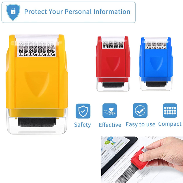 Data Guard Stamp Roller Protection Identity Confidential Privacy ID Theft AU - Lets Party