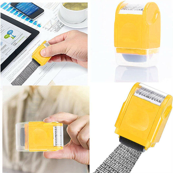 Data Guard Stamp Roller Protection Identity Confidential Privacy ID Theft AU - Lets Party