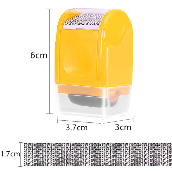 Data Guard Stamp Roller Protection Identity Confidential Privacy ID Theft AU - Lets Party