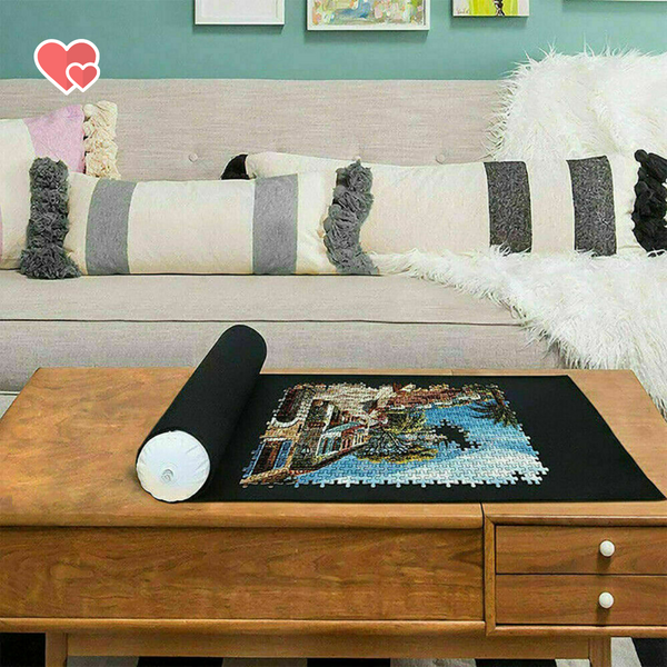 1500 PCS Jigsaw Puzzle Roll Mat Puzzle Storage Saver Pad Toys with Inflator Tool - Lets Party