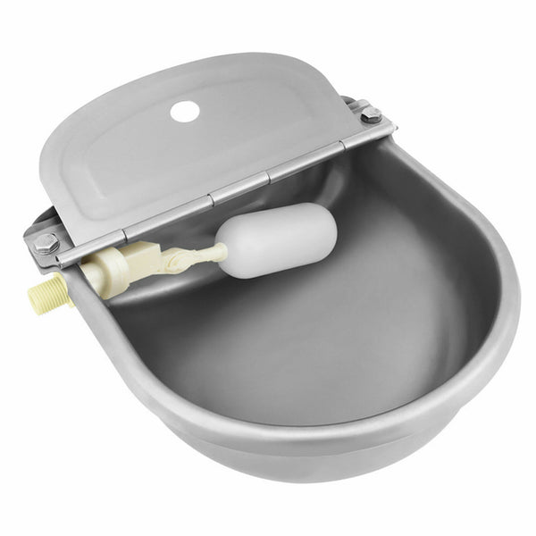 4L Auto Stainless Float Valve Water Trough Bowl Waterer Drinking Cow Sheep Dog - Lets Party