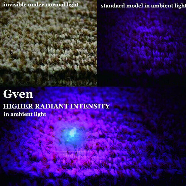 100 LED UV Flashlight Torch Light Lamp Ultraviolet Blacklight Aluminum 395 nM - Lets Party