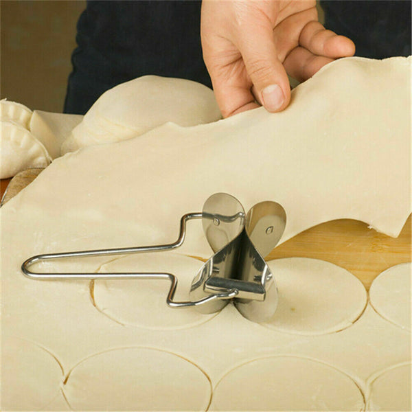 10 Dumpling Maker Stainless Steel Dough Press Pie Ravioli Making Mold Mould Tool - Lets Party