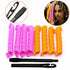 New 40PCS 50cm Magic Hair Curlers Curl Formers Spiral Ringlets Leverage Rollers - Lets Party
