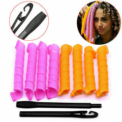 New 40PCS 50cm Magic Hair Curlers Curl Formers Spiral Ringlets Leverage Rollers