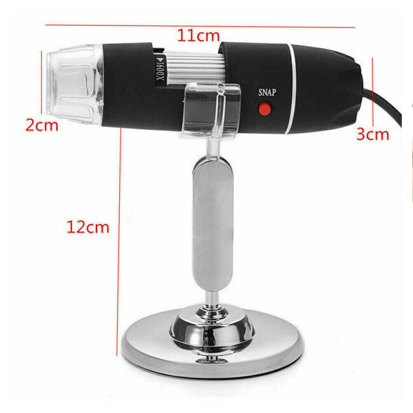 1600X Microscope 8LED Camera Magnifier Tool USB Digital for Android Mac Widows - Lets Party