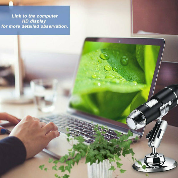 1600X Microscope 8LED Camera Magnifier Tool USB Digital for Android Mac Widows - Lets Party