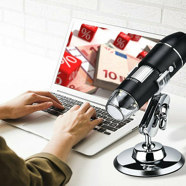 1600X Microscope 8LED Camera Magnifier Tool USB Digital for Android Mac Widows - Lets Party