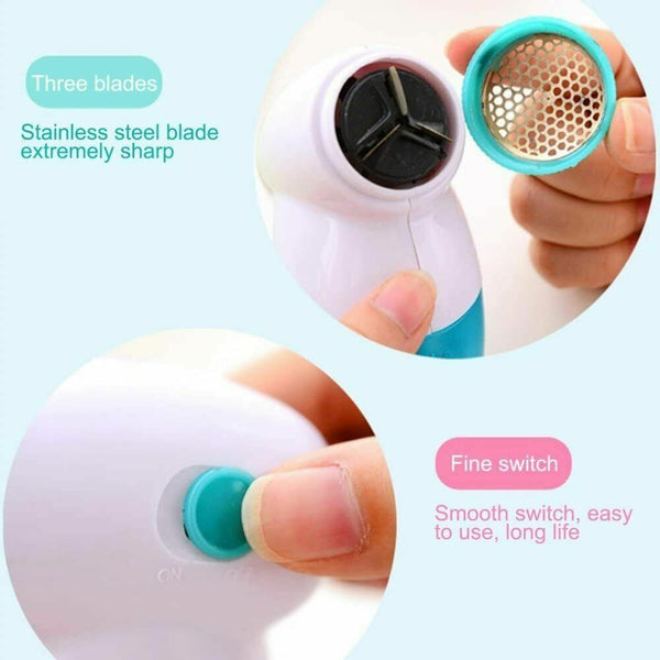 2 Units Clothes Lint Remover Battery Operated Pilling Fluff Fuzz Fabric Shaver - Lets Party