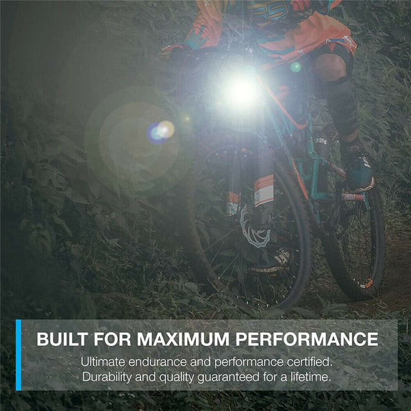 Waterproof Bicycle Bike Front Rear Tail Light Lamp USB Rechargeable Headlight AU - Lets Party