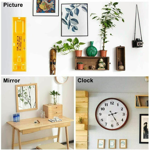 Picture Hanging tool Tools Frame Hanger Easy Wall Photo Hanging Level Ruler - Lets Party