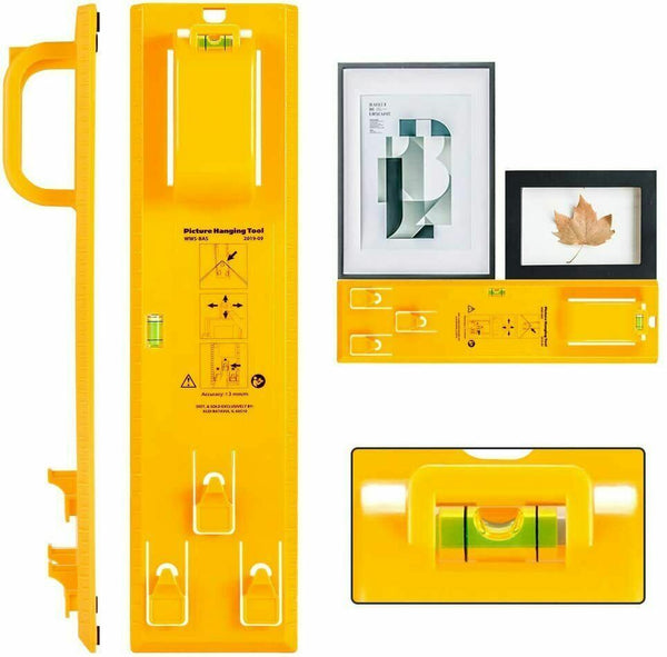Picture Hanging tool Tools Frame Hanger Easy Wall Photo Hanging Level Ruler - Lets Party