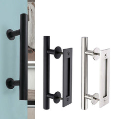12" Barn Door Handle Sliding Flush Pull Wood Door Gate Hardware Stainless Steel