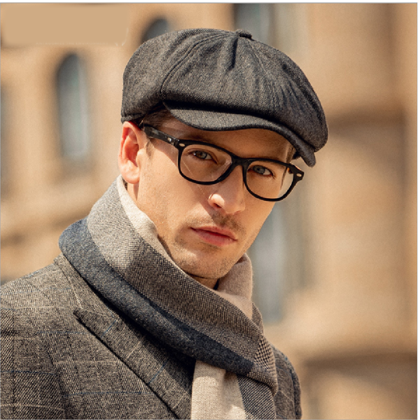 Newsboy Flat Cap 8 Panels Peaky Golf Driving Boy Mens Beret Hat Blinders Baker - Lets Party