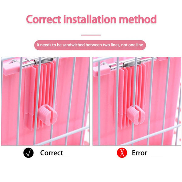 Pet Rabbit Hay Feeder Small Animal Hamster Pig Less Wast Hay Rack Corner Plastic - Lets Party