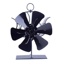 6 Blades Fireplace Stove Fan Heat Cocoon Self-Powered Wood Top Burner Eco Heater