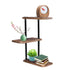 3 Tier Corner Shelf Wooden Storage Display Holder Floating Shelves Plants Rack - Lets Party