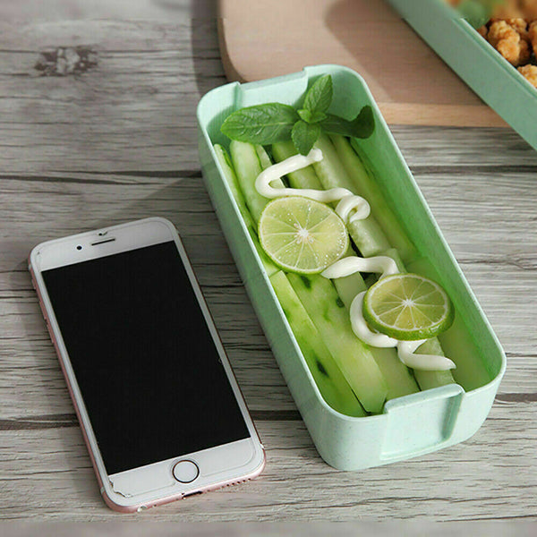 900ml 3-Layer Bento Box Students Lunch Box Eco-Friendly Leakproof Food Container - Lets Party