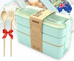 900ml 3-Layer Bento Box Students Lunch Box Eco-Friendly Leakproof Food Container