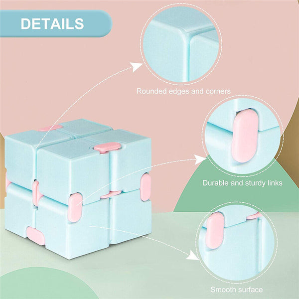 Infinity Cube Sensory Stress Relief Magic Puzzle Fidget Toys ADHD Anti Anxiety - Lets Party
